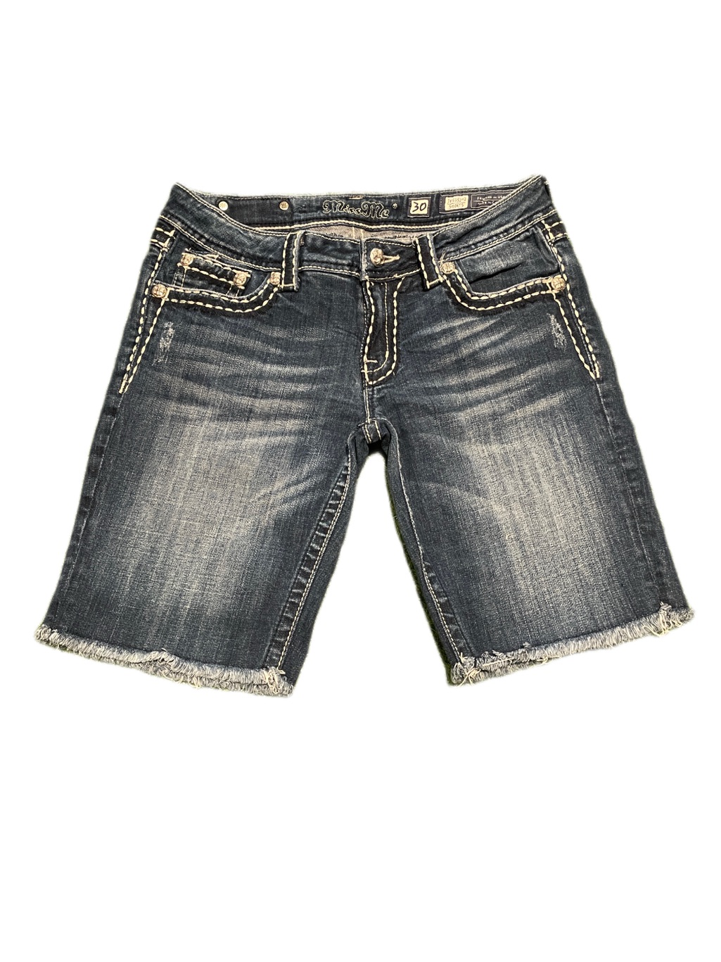 Miss Me Denim Shorts, 10" Inseam, Women's Size 30